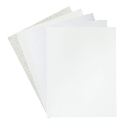 Antique White Assorted - 8.5x11 Treasured Cardstock Pack