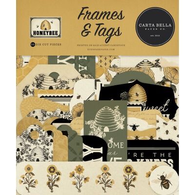 Frames &amp; Tags - Honey Bee Collection