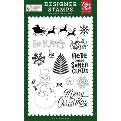 Clear Stamp Set - Here Comes Santa Claus - Christmas Express Collection