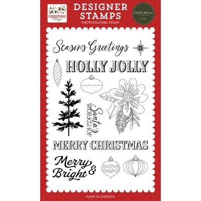 Clear Stamp Set - Holly Jolly Ornaments - Christmas Village Collection