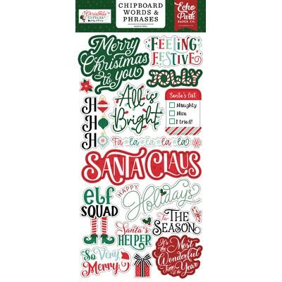 Chipboard Words &amp; Phrases - Christmas Express Collection