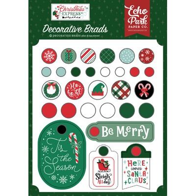 Decorative Brads - Christmas Express Collection
