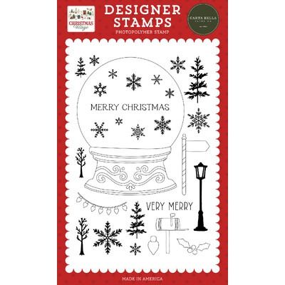 Clear Stamp Set - Build A Snowglobe - Christmas Village Collection