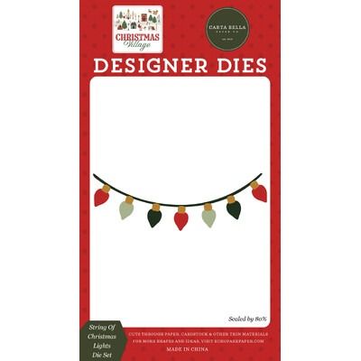 Die Set - String Of Christmas Lights - Christmas Village Collection