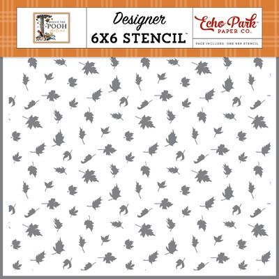 Stencil - Fall Vibes Only Leaves - Winnie the Pooh Autumn Collection