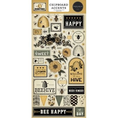 Chipboard Accents - Honey Bee Collection
