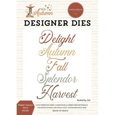 Die Set - Delight Autumn Word - It&#39;s Autumn Collection