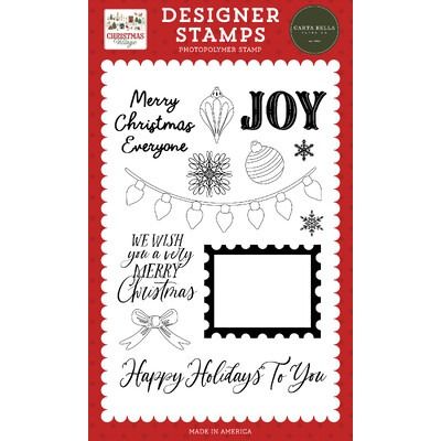 Clear Stamp Set - Christmas Lights And Stamp - Christmas Village Collection