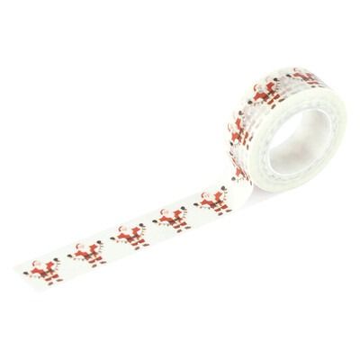 Washi Tape - Santa Hanging Lights - Christmas Village Collection