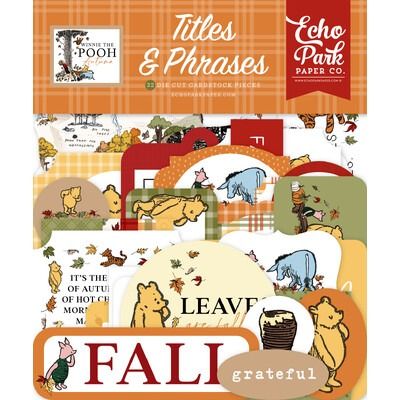 Titles &amp; Phrases - Winnie the Pooh Autumn Collection