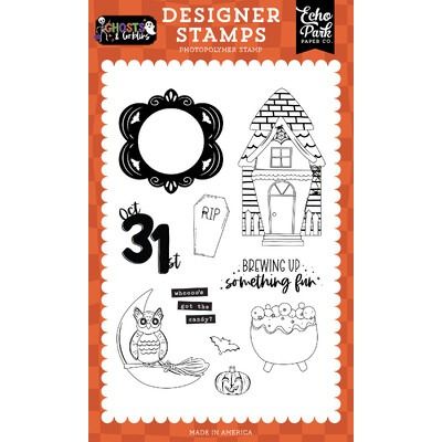 Clear Stamp Set - Brewing Up Something Fun - Ghosts and Goblins Collection