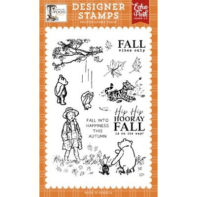 Clear Stamp Set - Fall Into Happiness - Winnie the Pooh Autumn Collection
