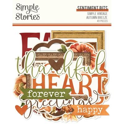 Sentiment Bits &amp; Pieces - Simple Vintage Autumn Breeze Collection