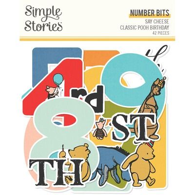 Number Bits &amp; Pieces - Say Cheese Classic Pooh Birthday Collection