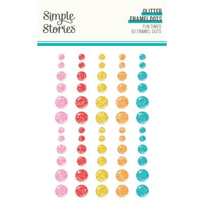 Glitter Enamel Dots - Fun Times Collection