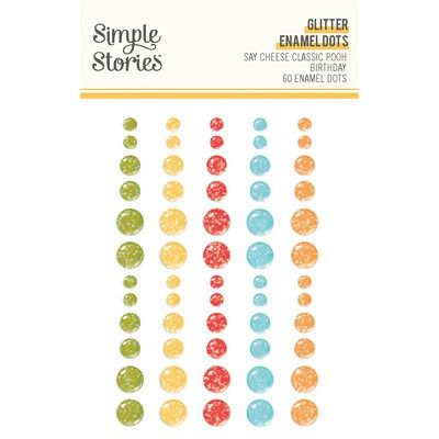 Glitter Enamel Dots - Say Cheese Classic Pooh Birthday Collection
