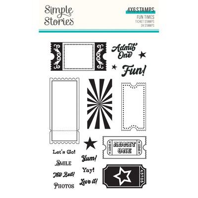 Clear Stamp Set - Tickets - Fun Times Collection