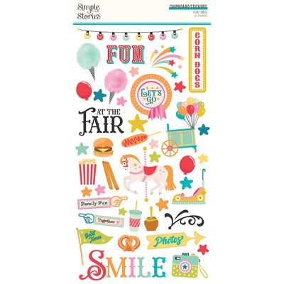 6x12 Chipboard - Fun Times Collection