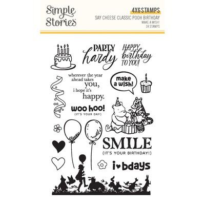 Clear Stamp - Make A Wish! - Say Cheese Classic Pooh Birthday Collection