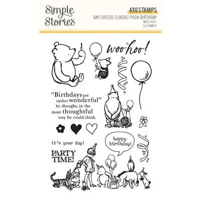Clear Stamp - Woo Hoo! - Say Cheese Classic Pooh Birthday Collection