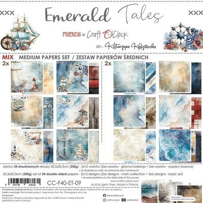 8x8 Mix Paper Pad - Emerald Tales Collection