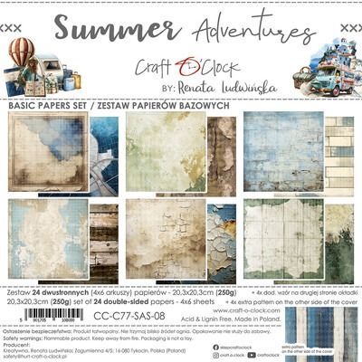 8x8 Basics Paper Pad - Summer Adventures Collection