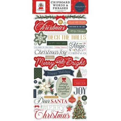 Chipboard Words &amp; Phrases - Christmas in the City Collection
