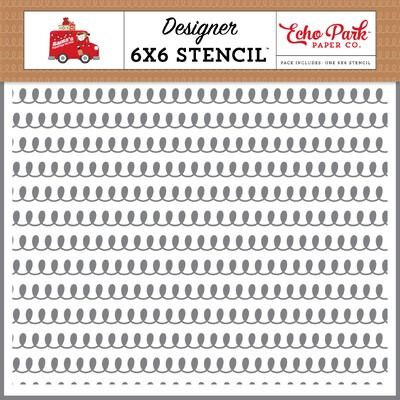 Stencil - Frosting Swirls - Santa&#39;s Christmas Delivery Collection