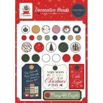 Decorative Brads - Christmas in the City Collection