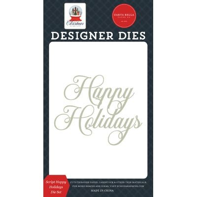 Die Set - Script Happy Holidays - Christmas in the City Collection