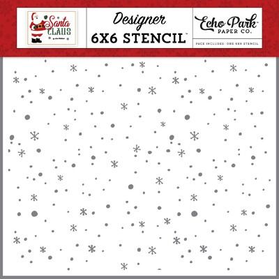 Stencil - Holiday Night Sky - Santa Claus Collection