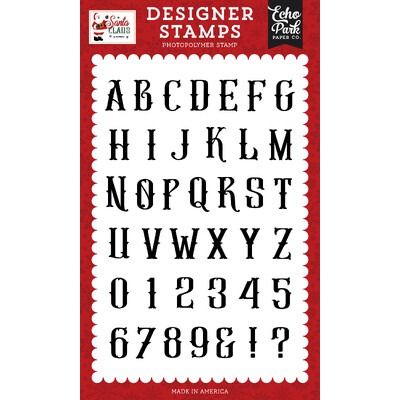 Clear Stamp Set - Antique Alphabet - Santa Claus Collection