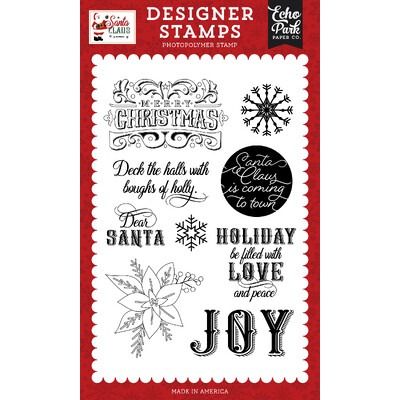 Clear Stamp Set - Filled With Love And Peace - Santa Claus Collection