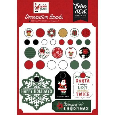 Decorative Brads - Santa Claus Collection