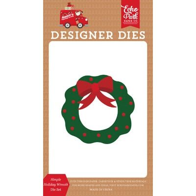 Die Set - Simple Holiday Wreath - Santa&#39;s Christmas Delivery Collection
