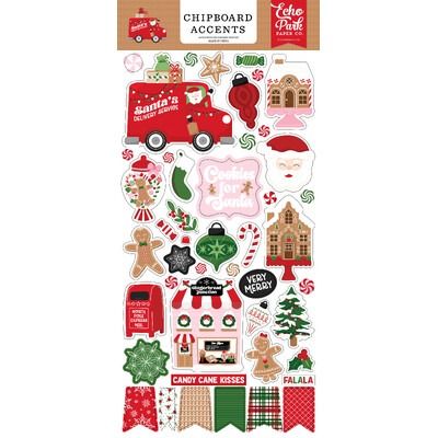 Chipboard Accents - Santa&#39;s Christmas Delivery Collection
