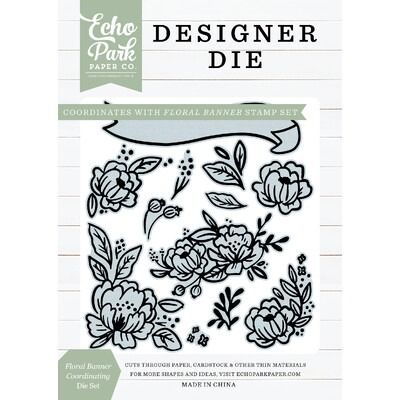 Coordinating Die Set - Floral Banner - Essentials Collection