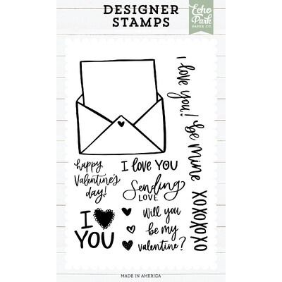 Clear Stamp Set - Valentine Mail - Essentials Collection