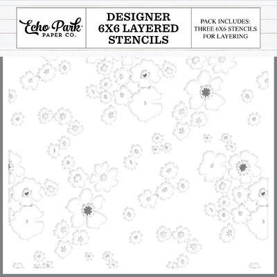 Layered Stencil - Jungle Floral - Essentials Collection