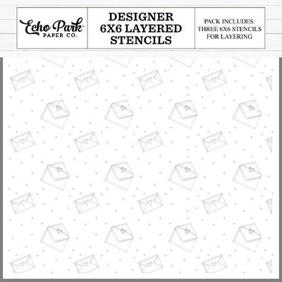 Layered Stencil - Love Mail - Essentials Collection
