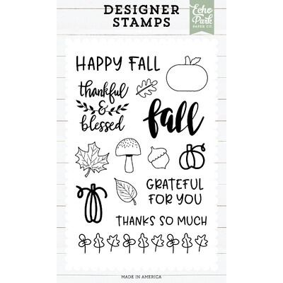Clear Stamp Set - Happy Fall Foliage - Essentials Collection
