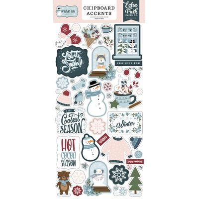 Chipboard Accents - Winter Fun Collection