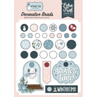 Decorative Brads - Winter Fun Collection