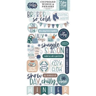 Chipboard Words &amp; Phrases - Snow Day Collection