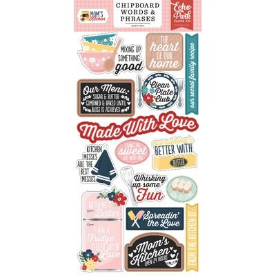 Chipboard Words &amp; Phrases - Mom&#39;s Kitchen Collection