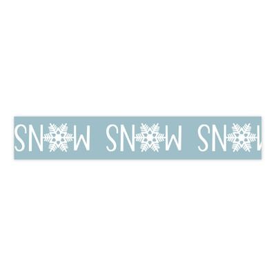 Washi Tape - Snow With Snowflake Word - Snow Day Collection