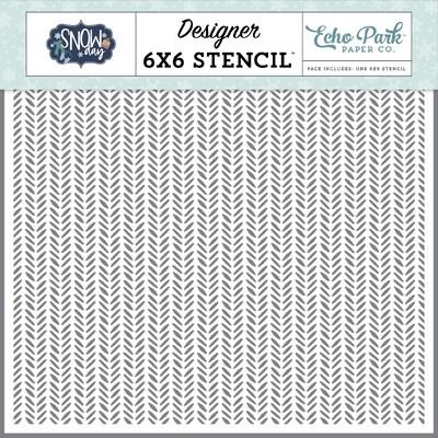 Stencil - Get Cozy Knit - Snow Day Collection