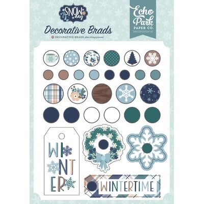 Decorative Brads - Snow Day Collection