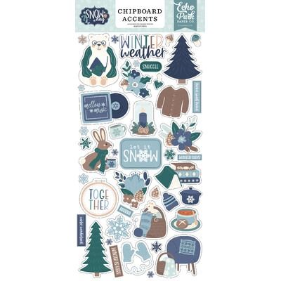 Chipboard Accents - Snow Day Collection