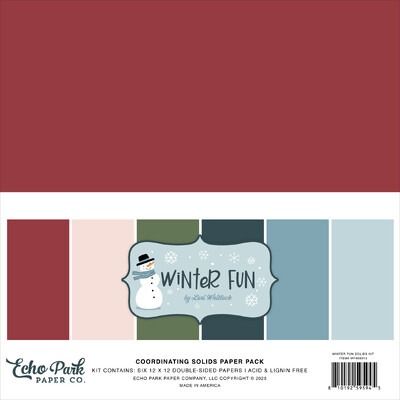 12x12 Solids Kit - Winter Fun Collection